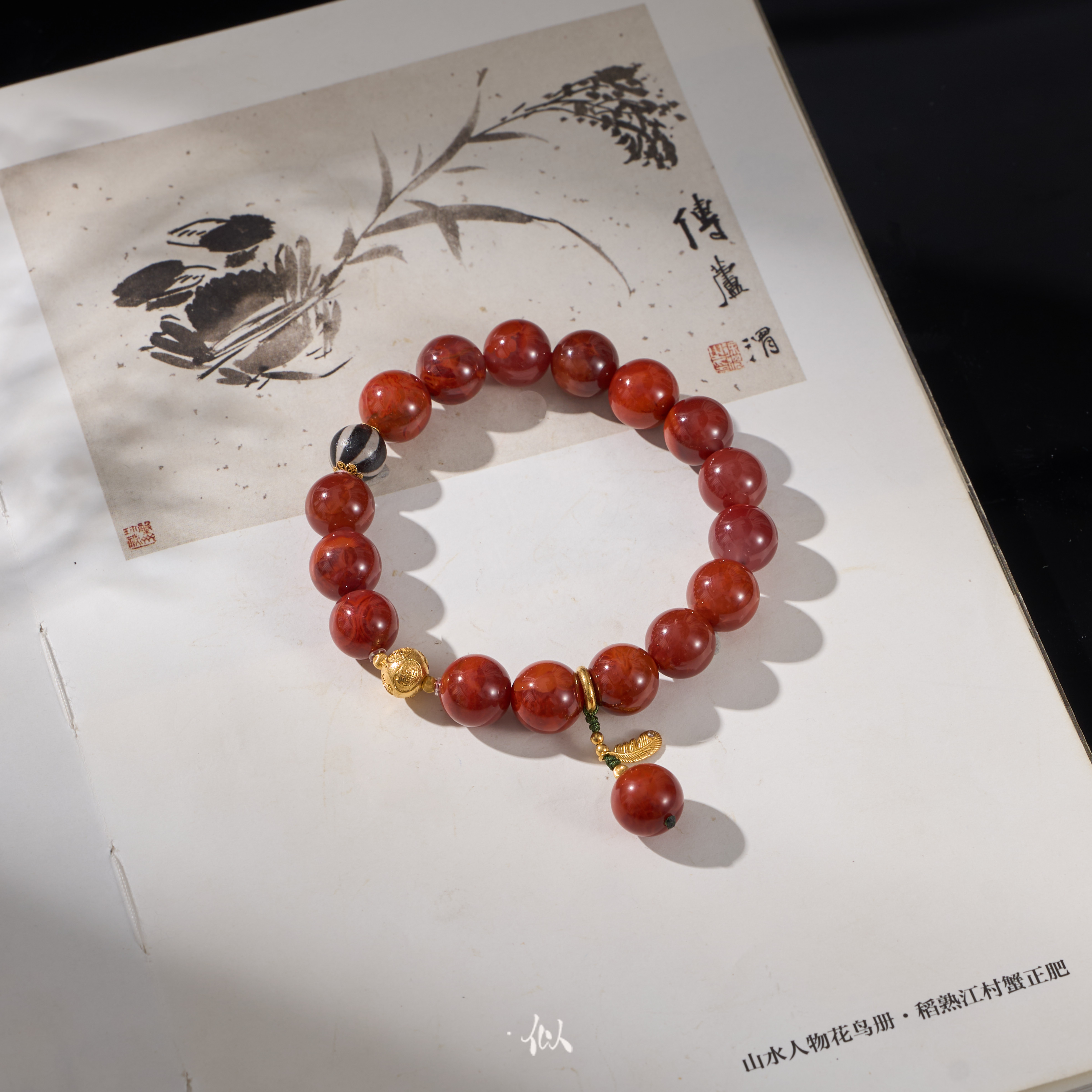 L【灼韵】·似梓珠宝· 18K南红手串 多样性发一 XYGD005127-G