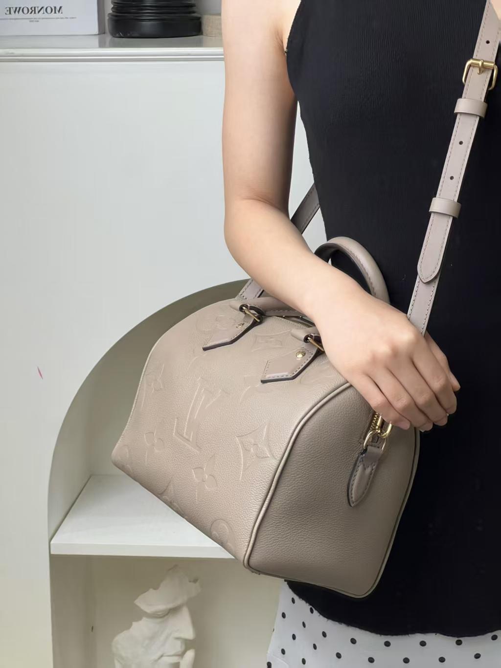 99新 LouisVuitton/路易威登 LV speedy25大象灰/严选