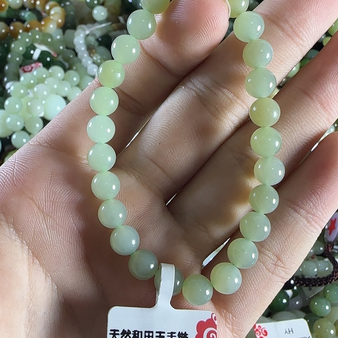 和田玉手链未镶嵌23