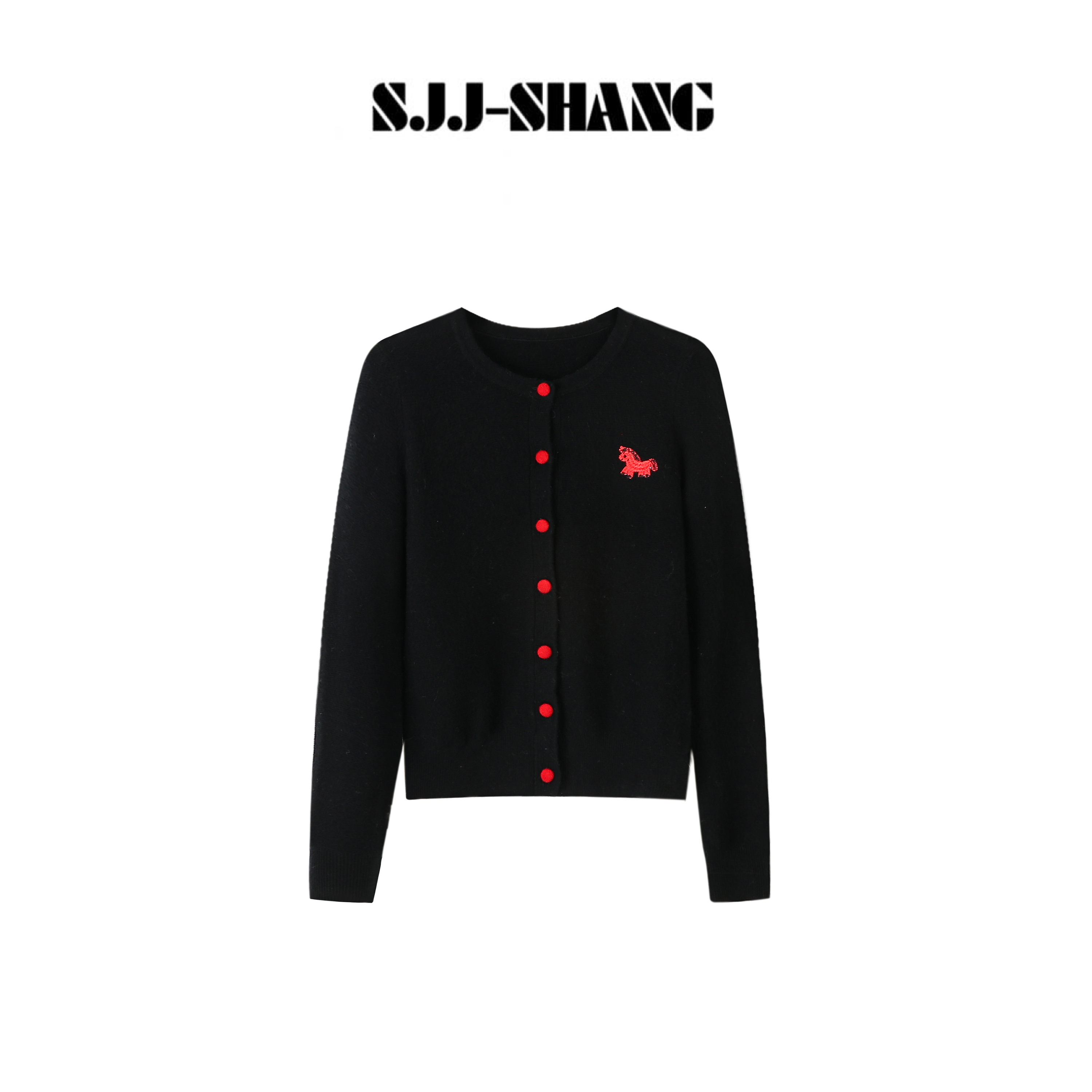 SJJ-SHANG【马年开衫】澳洲100羊毛26支柔软细腻保暖针织衫q136577p