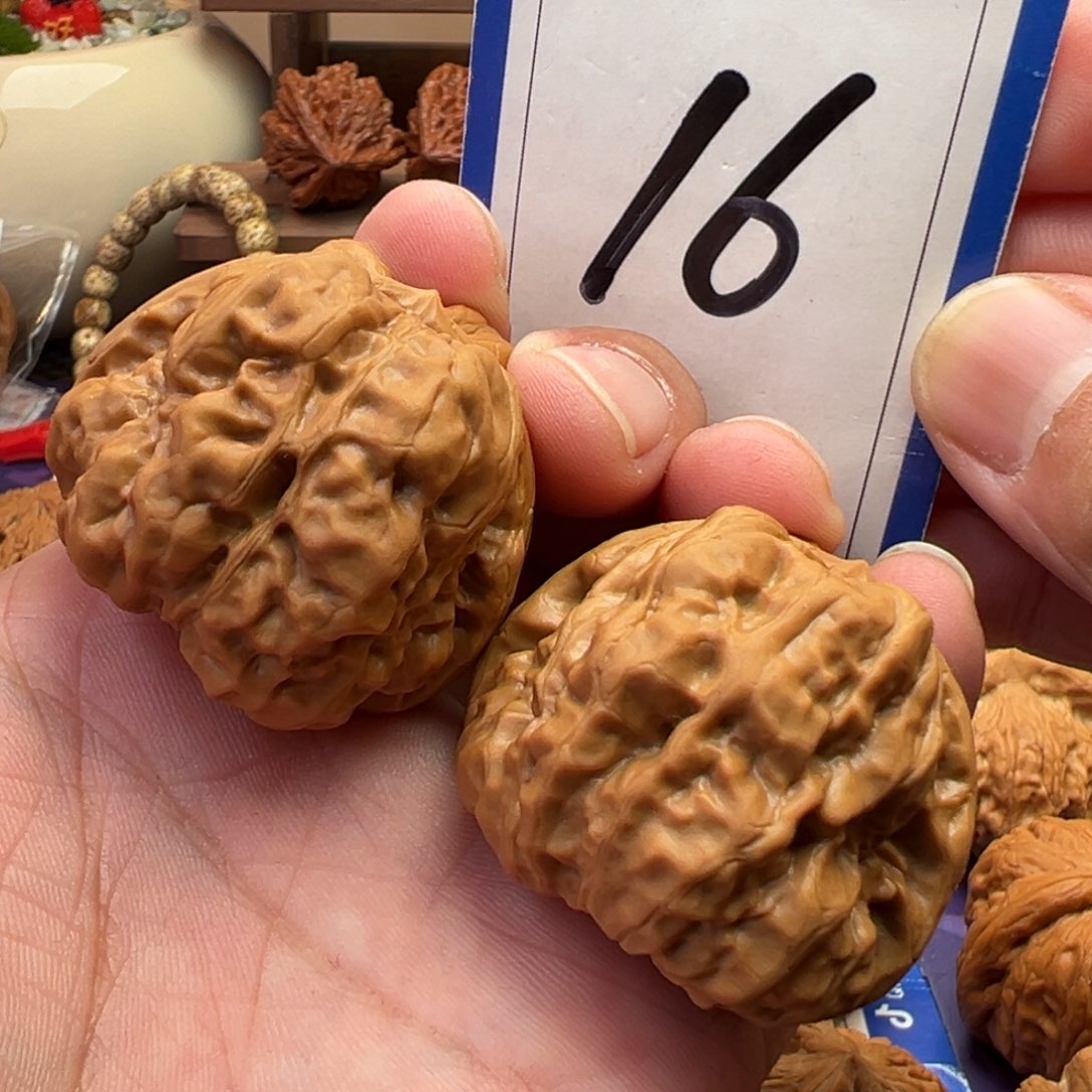 文玩核桃把件延庆蛤蟆头42肚45尺寸16号