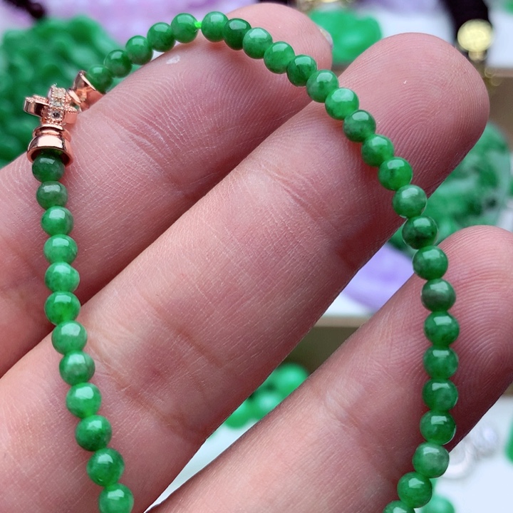 翡翠未镶嵌手链手串