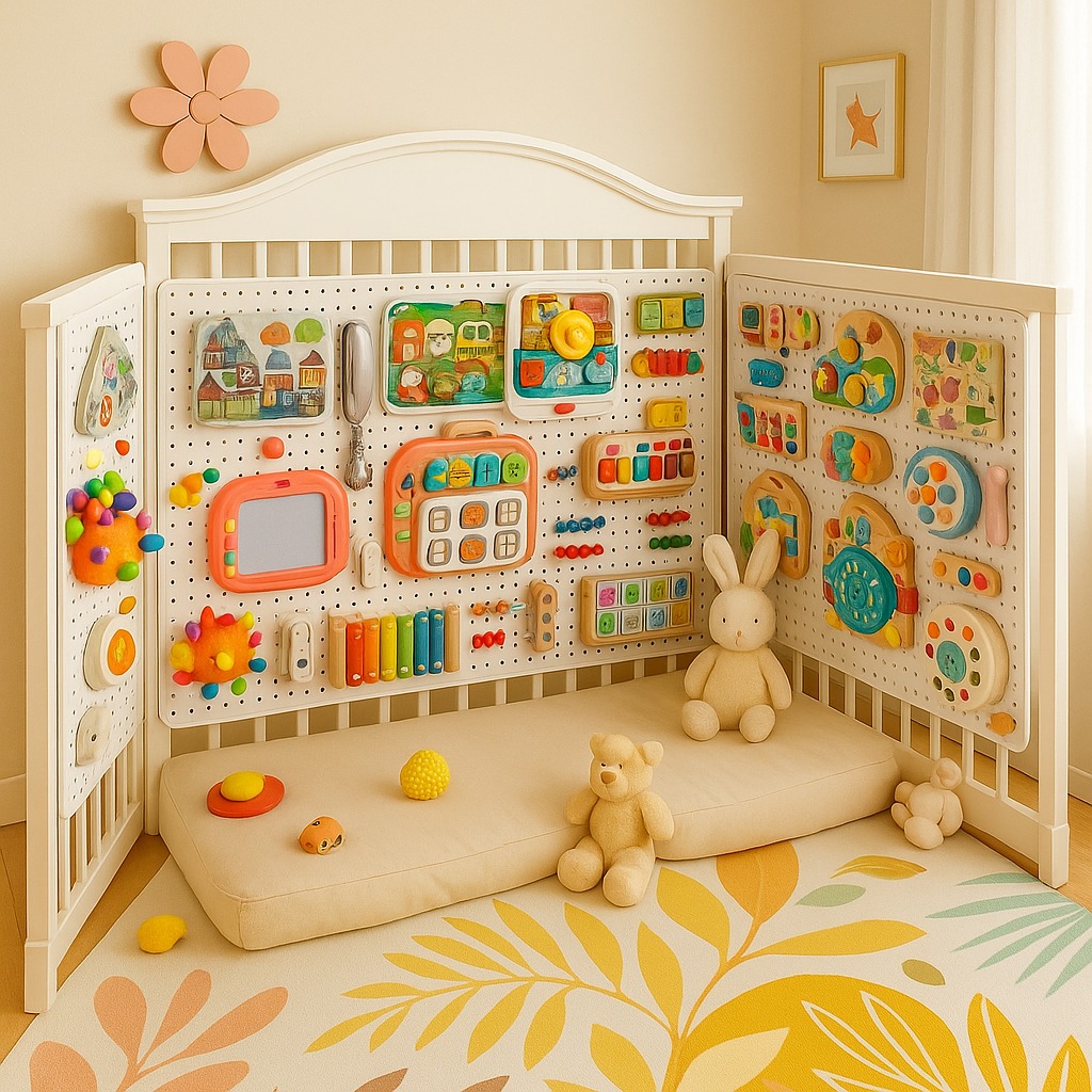 宝宝蒙特梭利忙碌板diy配件早教益智幼儿园洞洞板自制玩具忙碌屋