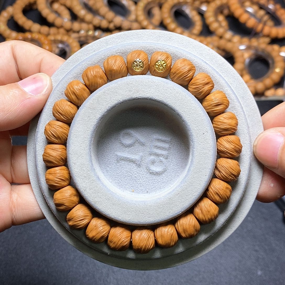 猴头核桃手串双18k金标鬼印无相10+全品56号