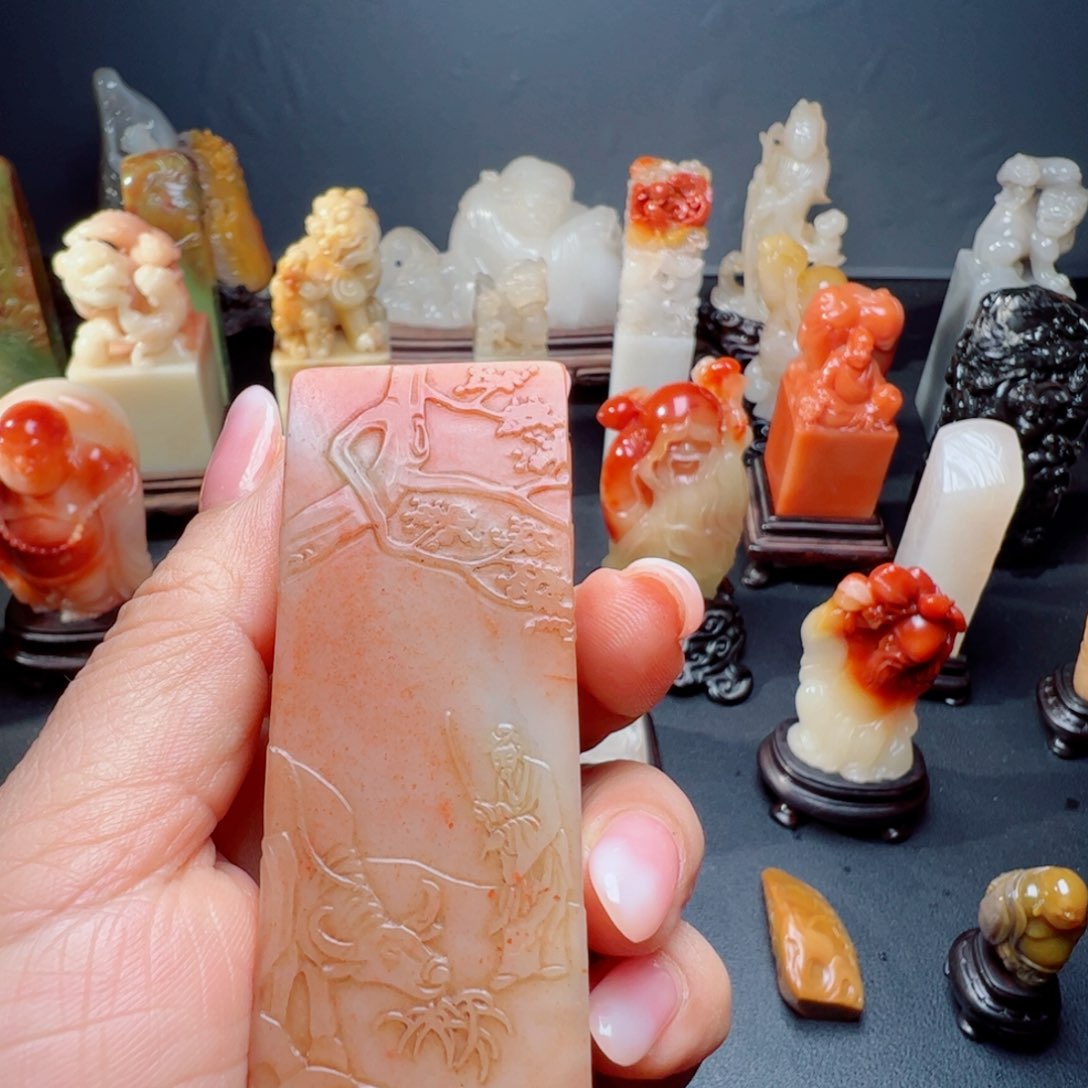 寿山石印石陌*寿山石高山印章石