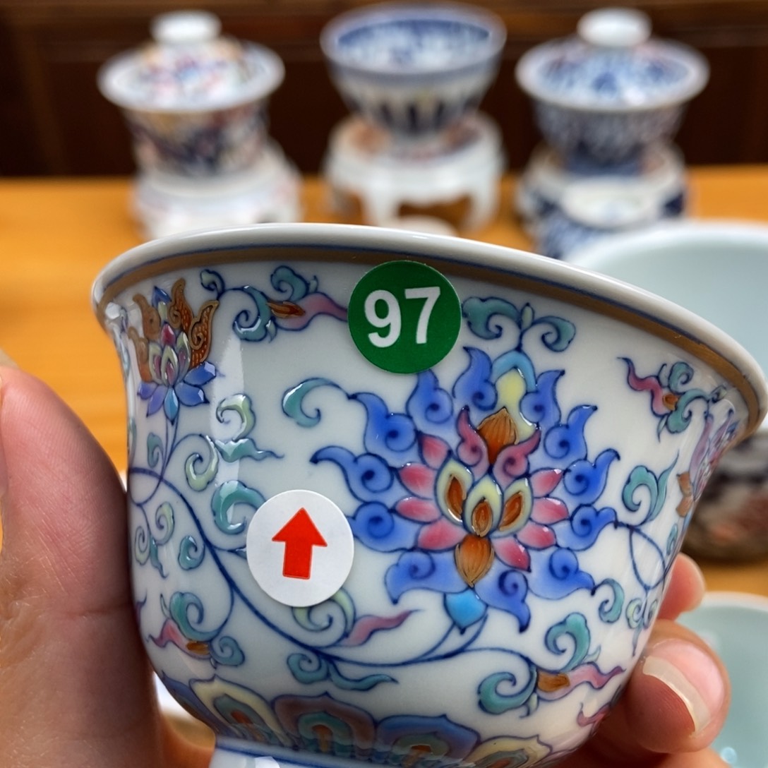 手绘现代茶具非古董