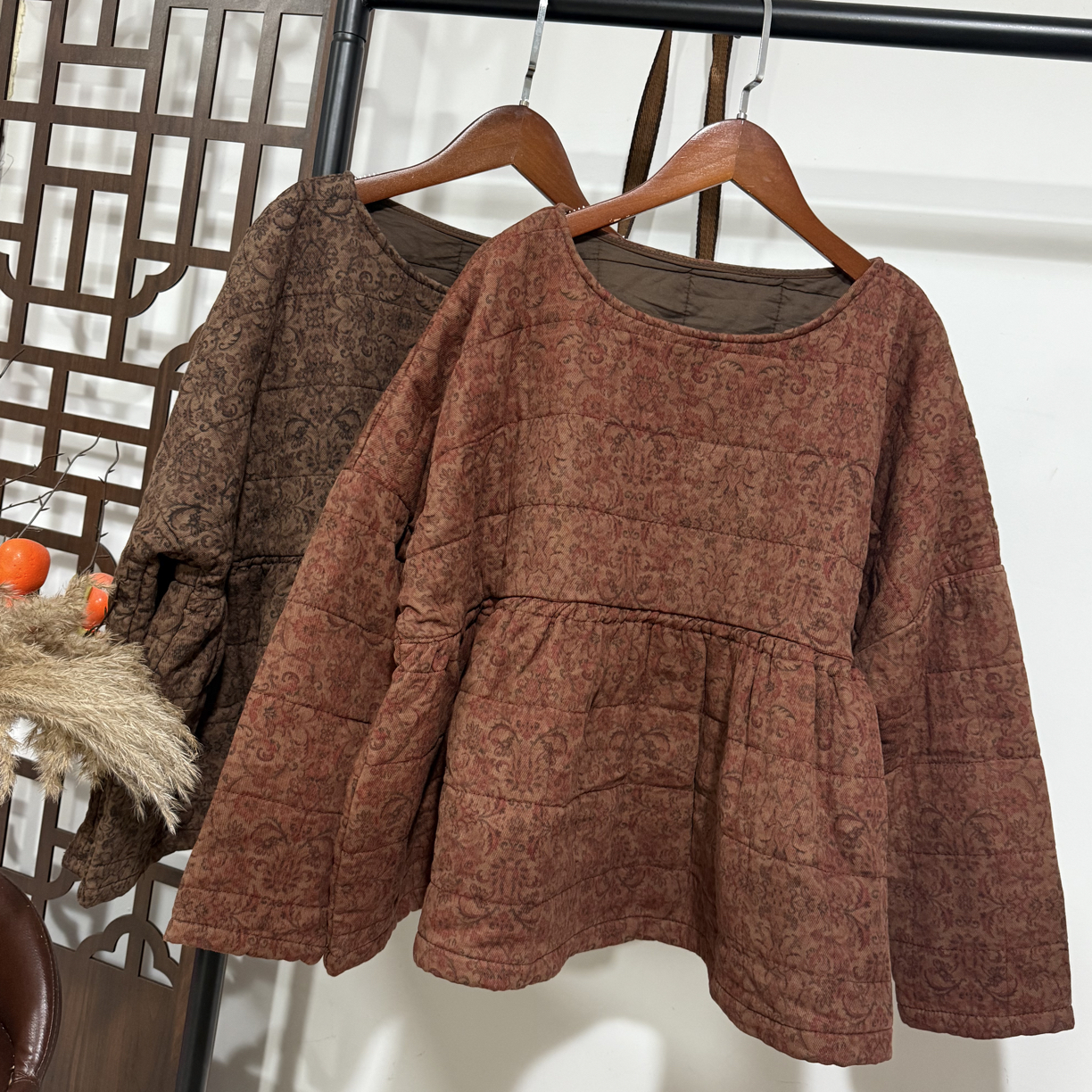 个性数码印花娃娃棉服