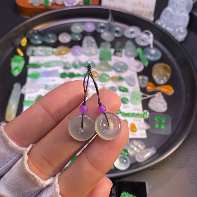 【闪购商品】翡翠挂件未镶嵌扣子