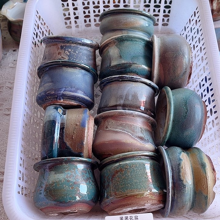 红陶陶瓷花盆356