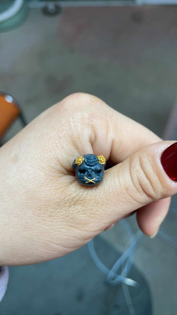 绿松石雾霾蓝卡11花环呆