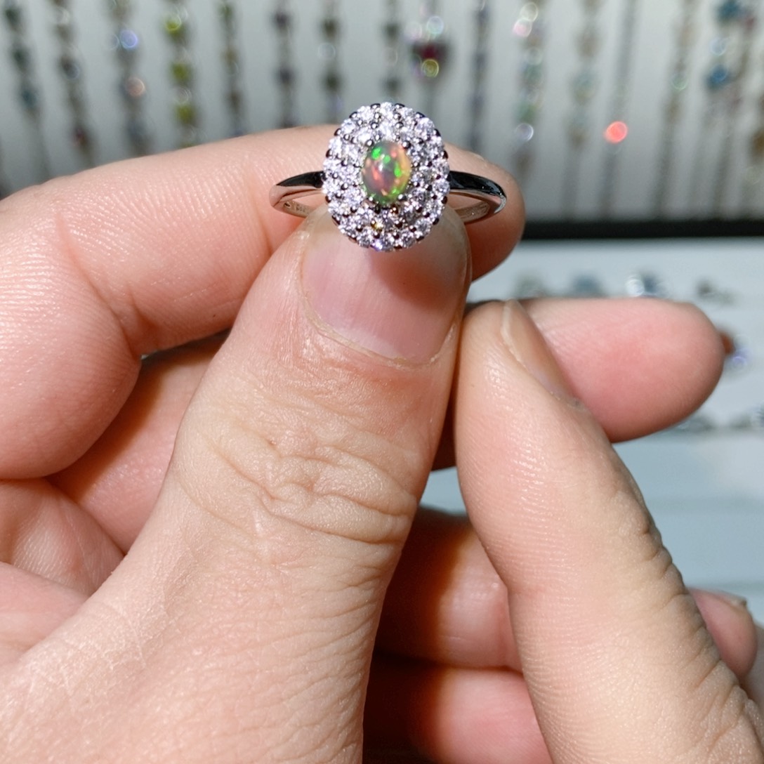 紫晶珠宝半成品银S925镶嵌