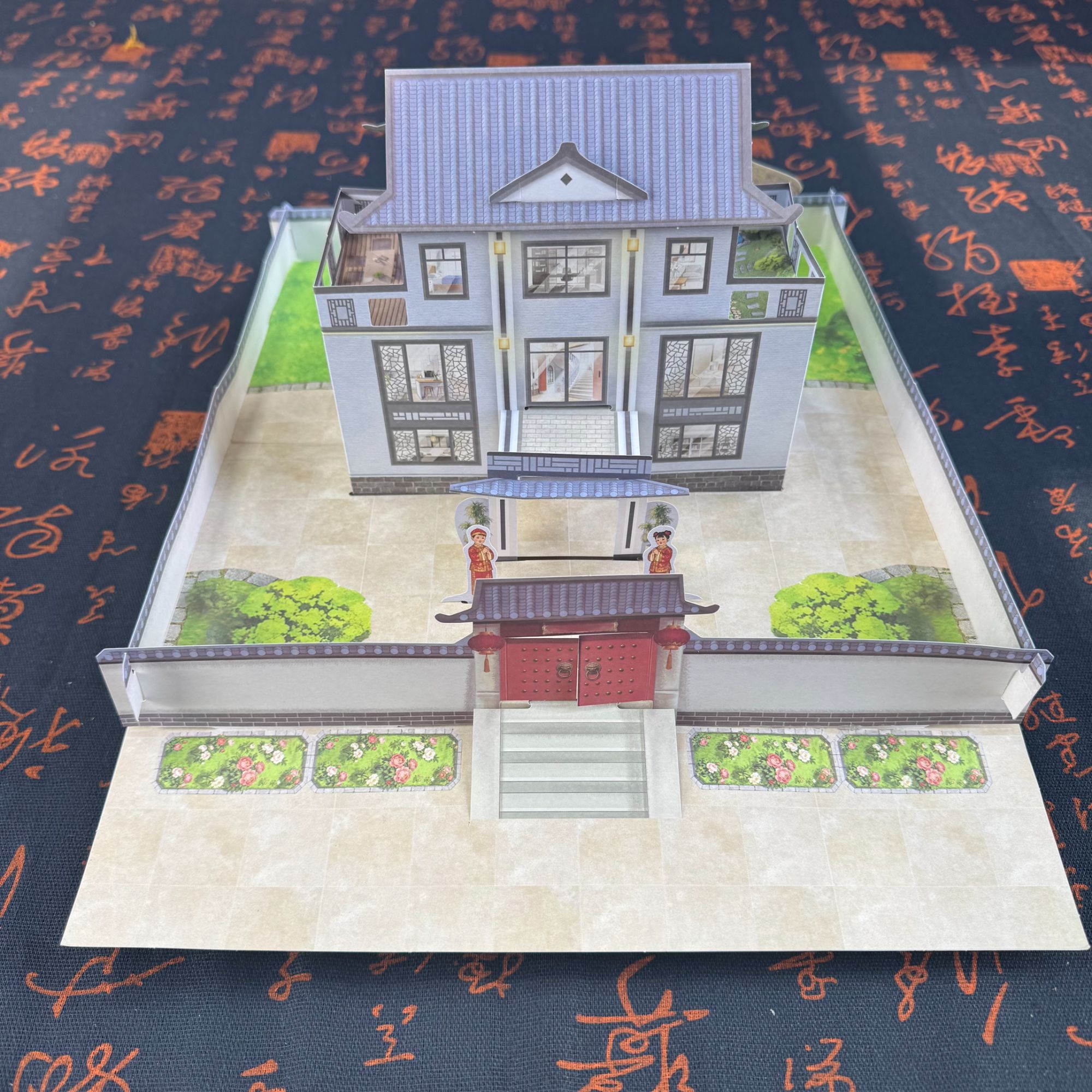 定制免拼装建筑模型商品图