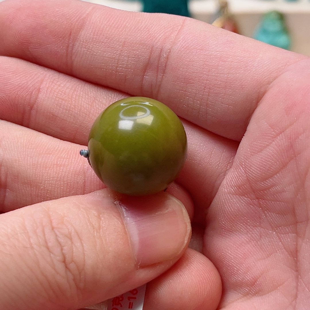 绿松石圆珠19.2未镶嵌