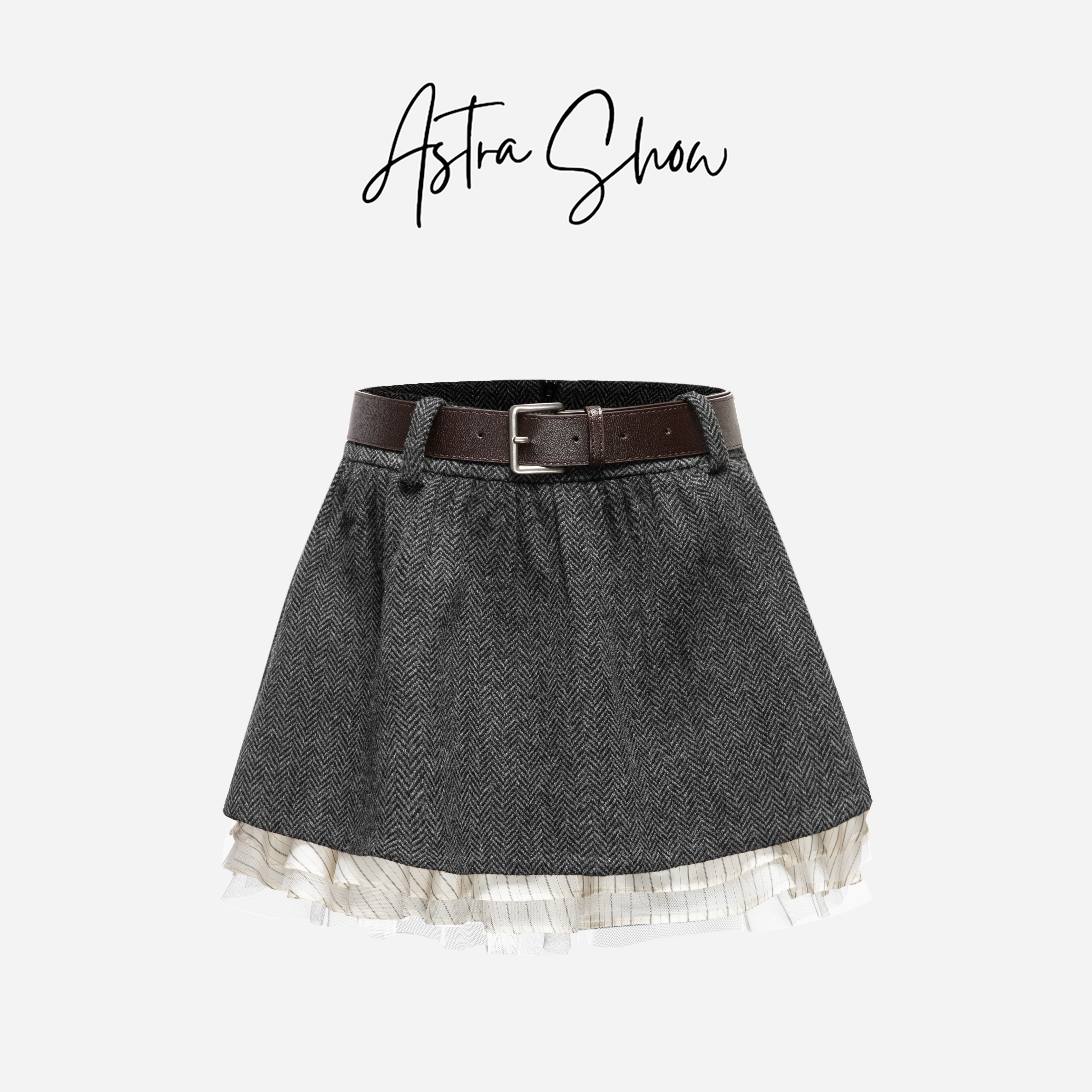 Astra闪闪|【西西里】时尚百搭优雅半身裙3191228T