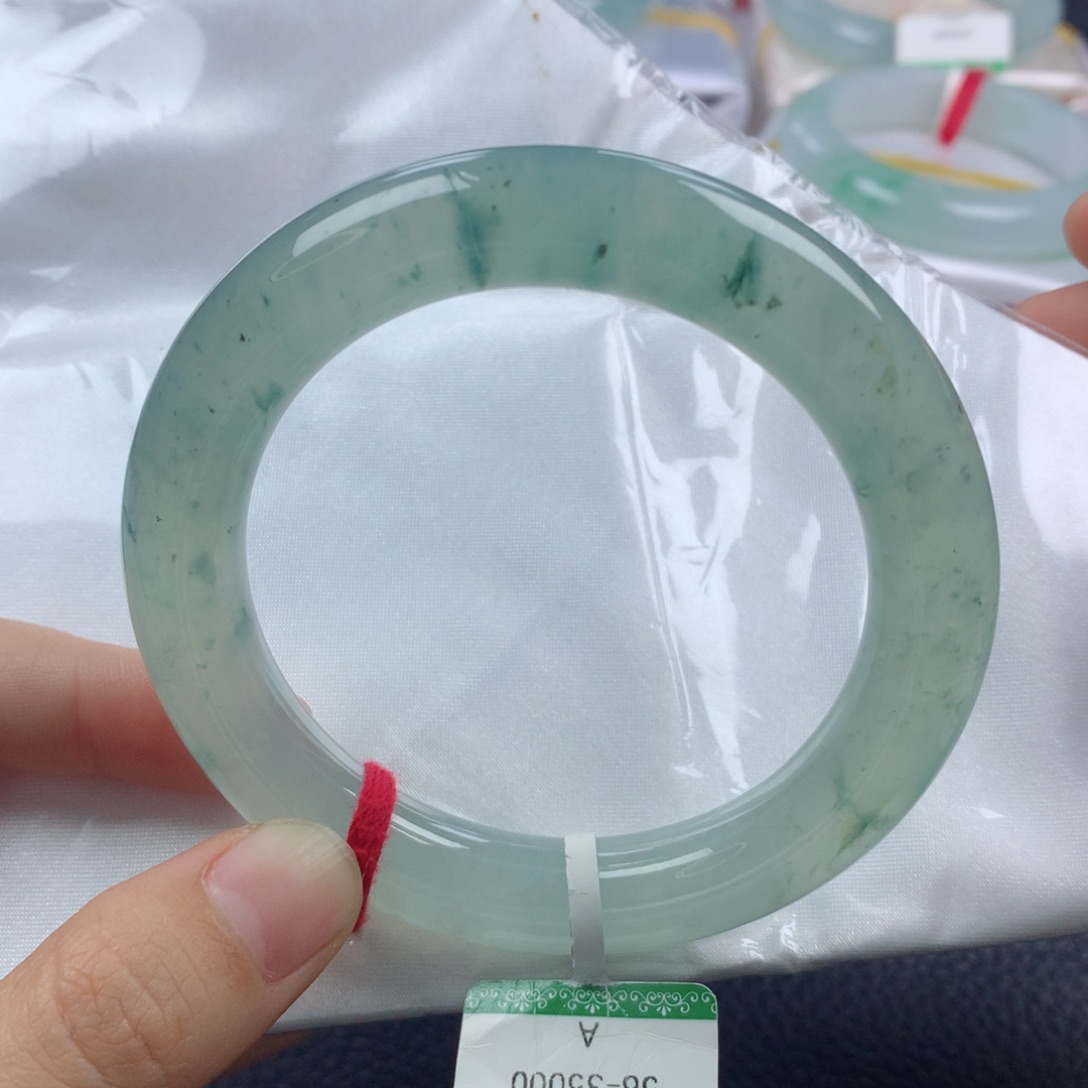 未镶嵌手镯翡翠缅甸天然翡翠A货56.5正