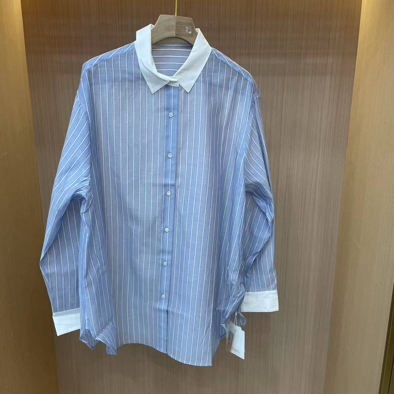 【LJWM】桑蚕丝丝绵长袖衬衫 C6160