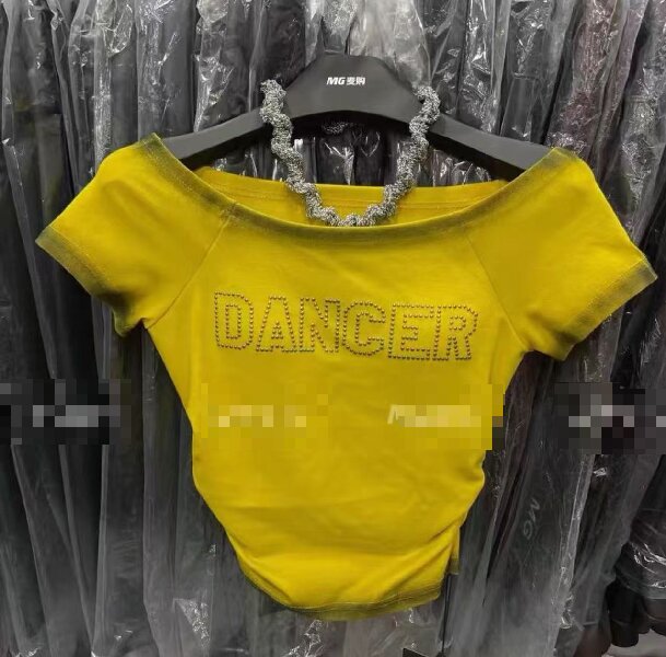 欧街-烫钻字母短袖04251