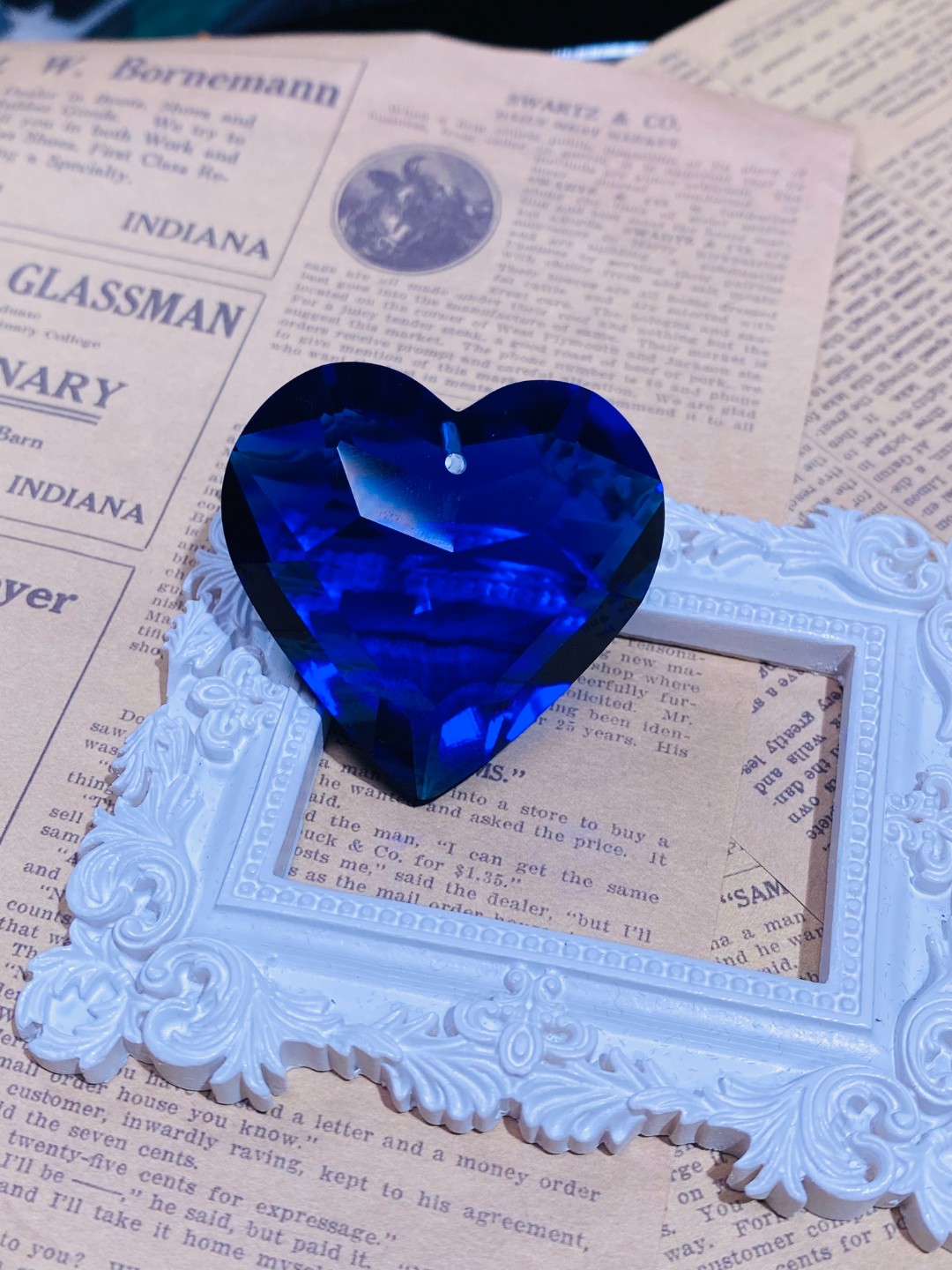 蓝色吊坠发一个L17