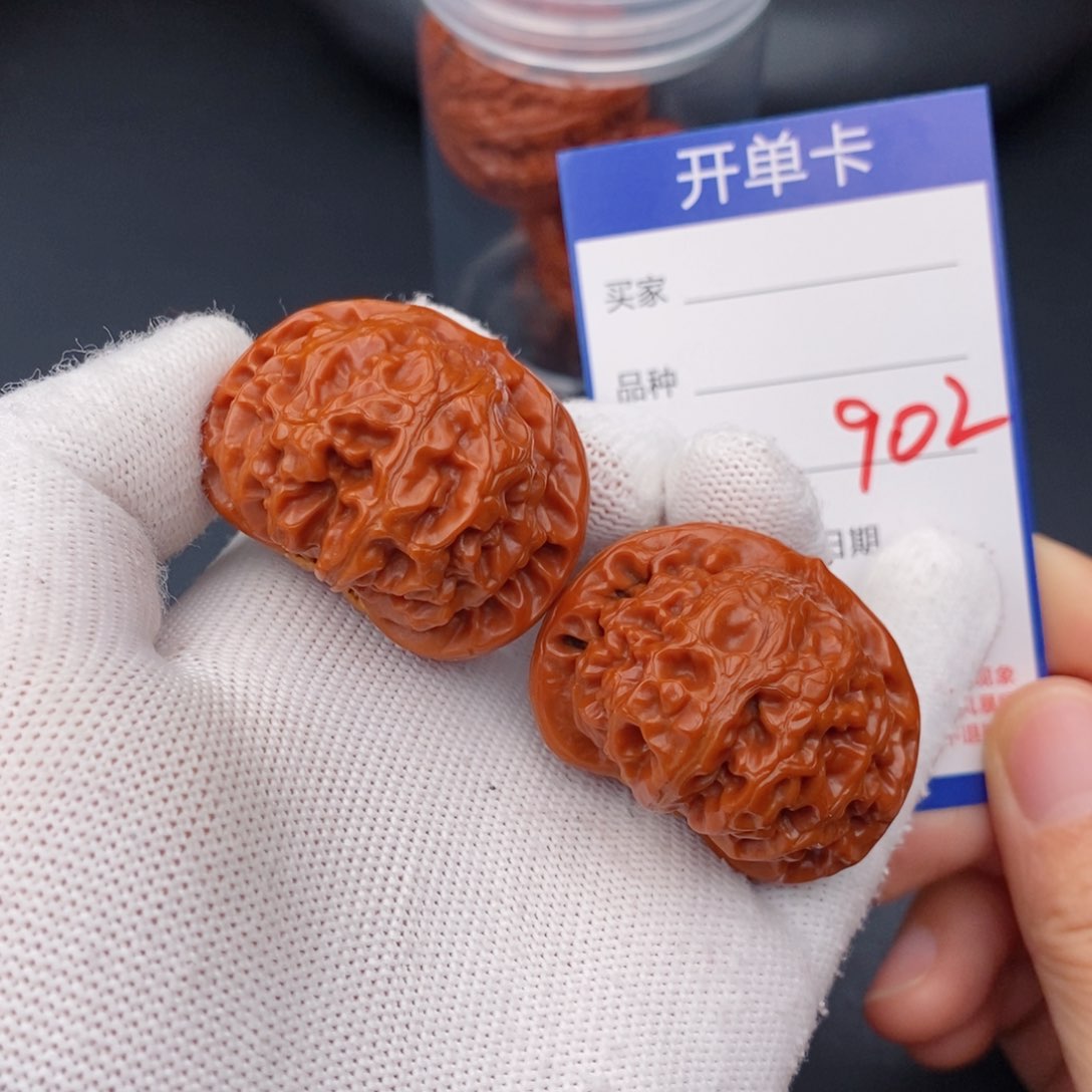 文玩核桃把件40宫灯902