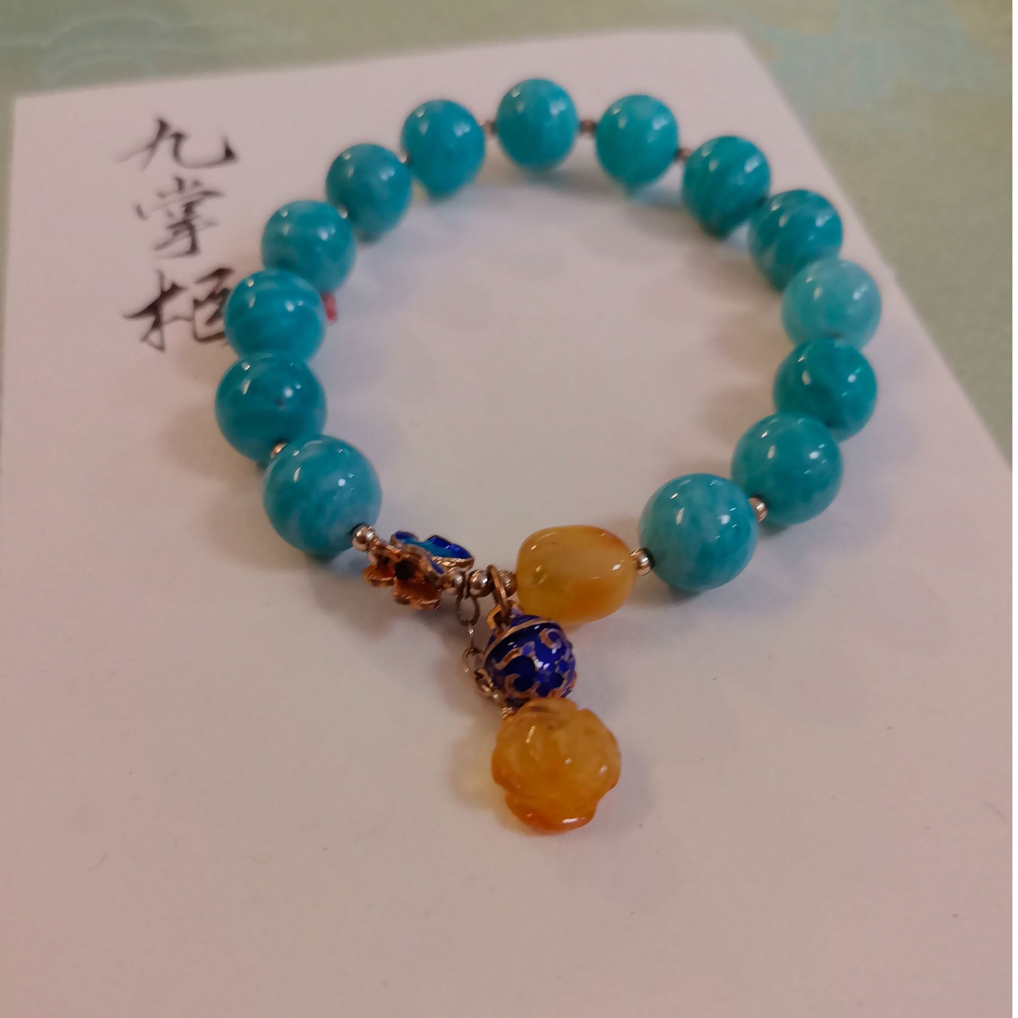 天河石单圈手串简约百搭—多样性发其一