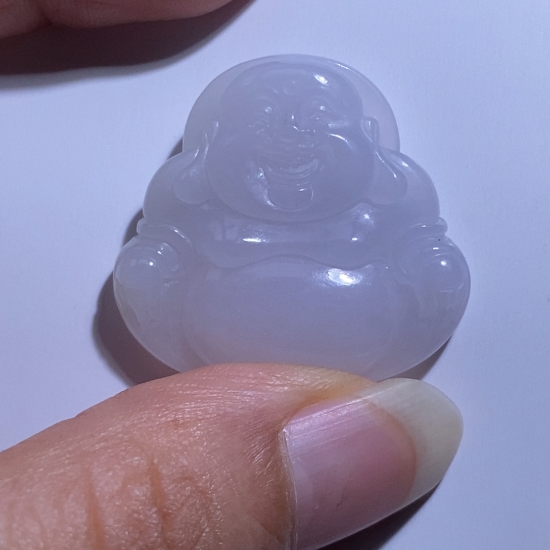 翡翠未镶嵌吊坠(不含链)佛光翡翠