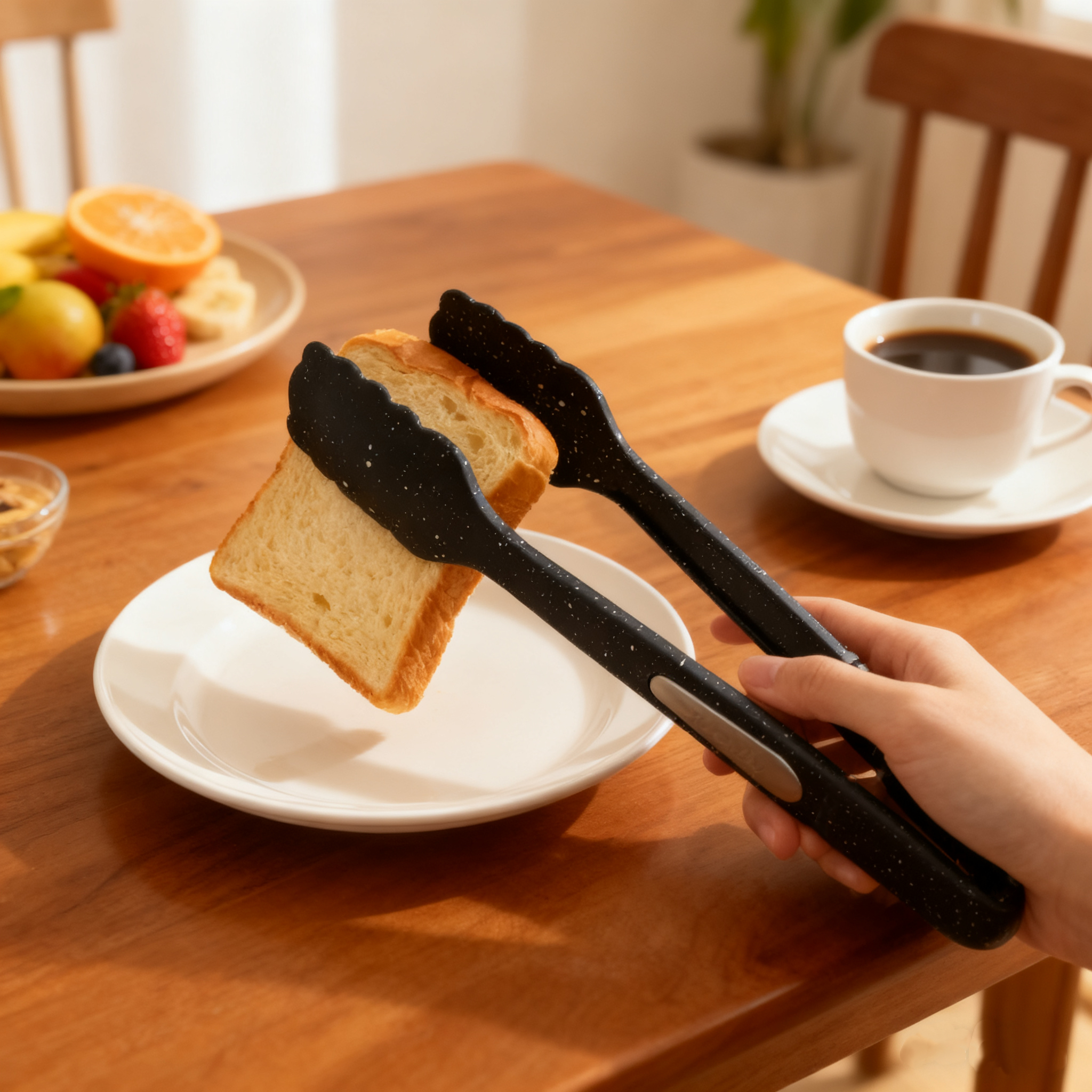 清-汤圆吖食品夹长30cm面包夹麻辣烫夹烤肉夹14506食品夹