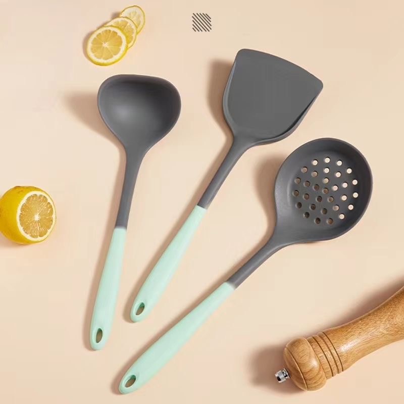 家用硅胶铲子食品级炒菜锅铲汤勺漏勺不粘锅专用铲厨房用厨具套装