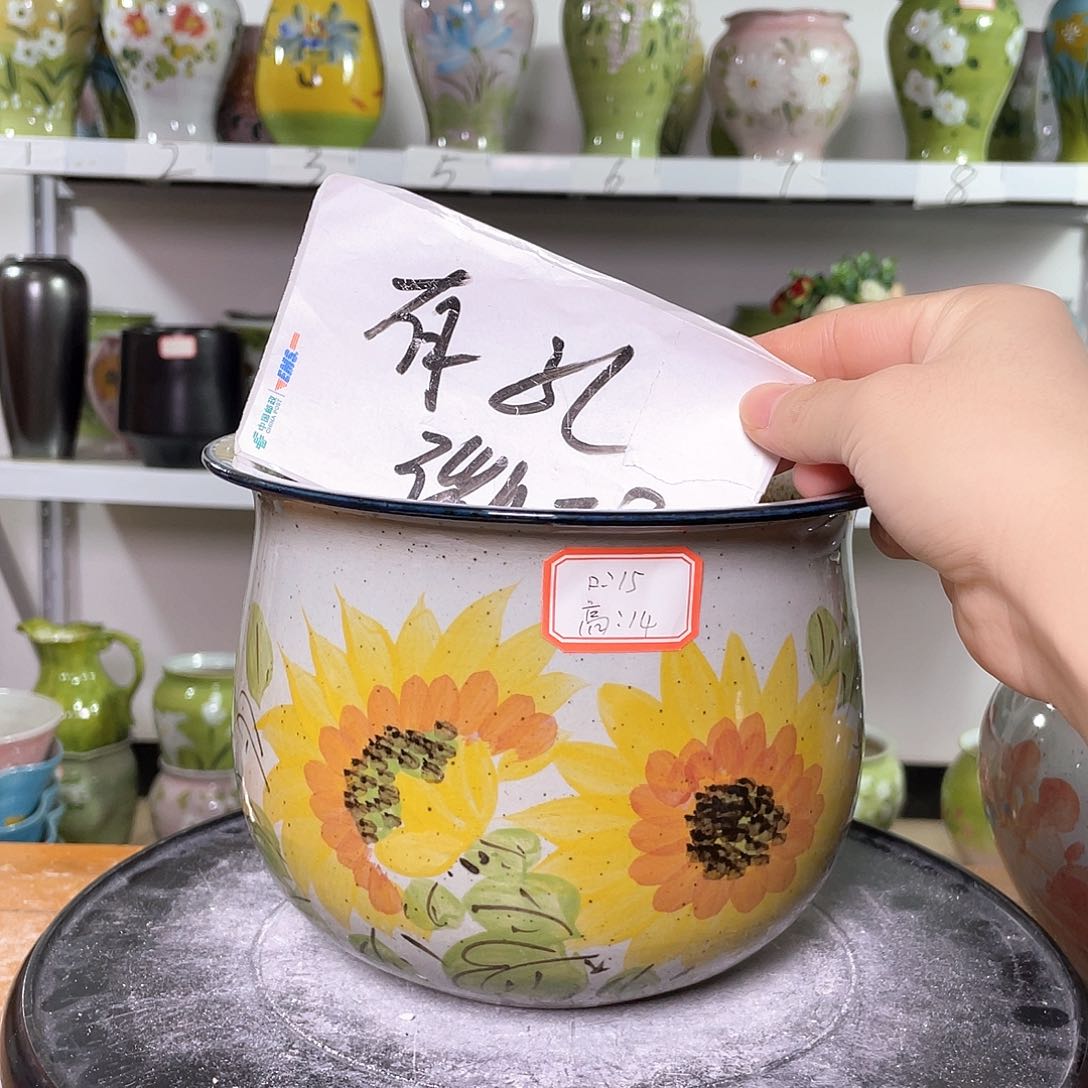 景德镇陶瓷花盆花器暇258