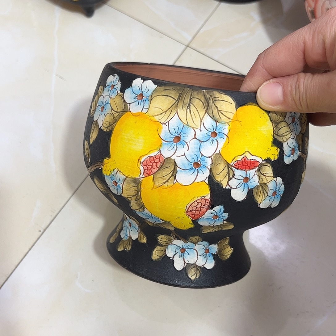 景德镇炫彩手绘口12高14