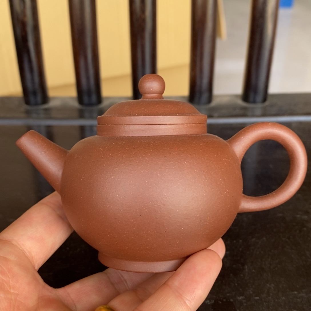 茶壶紫砂紫泥巨轮110毫升