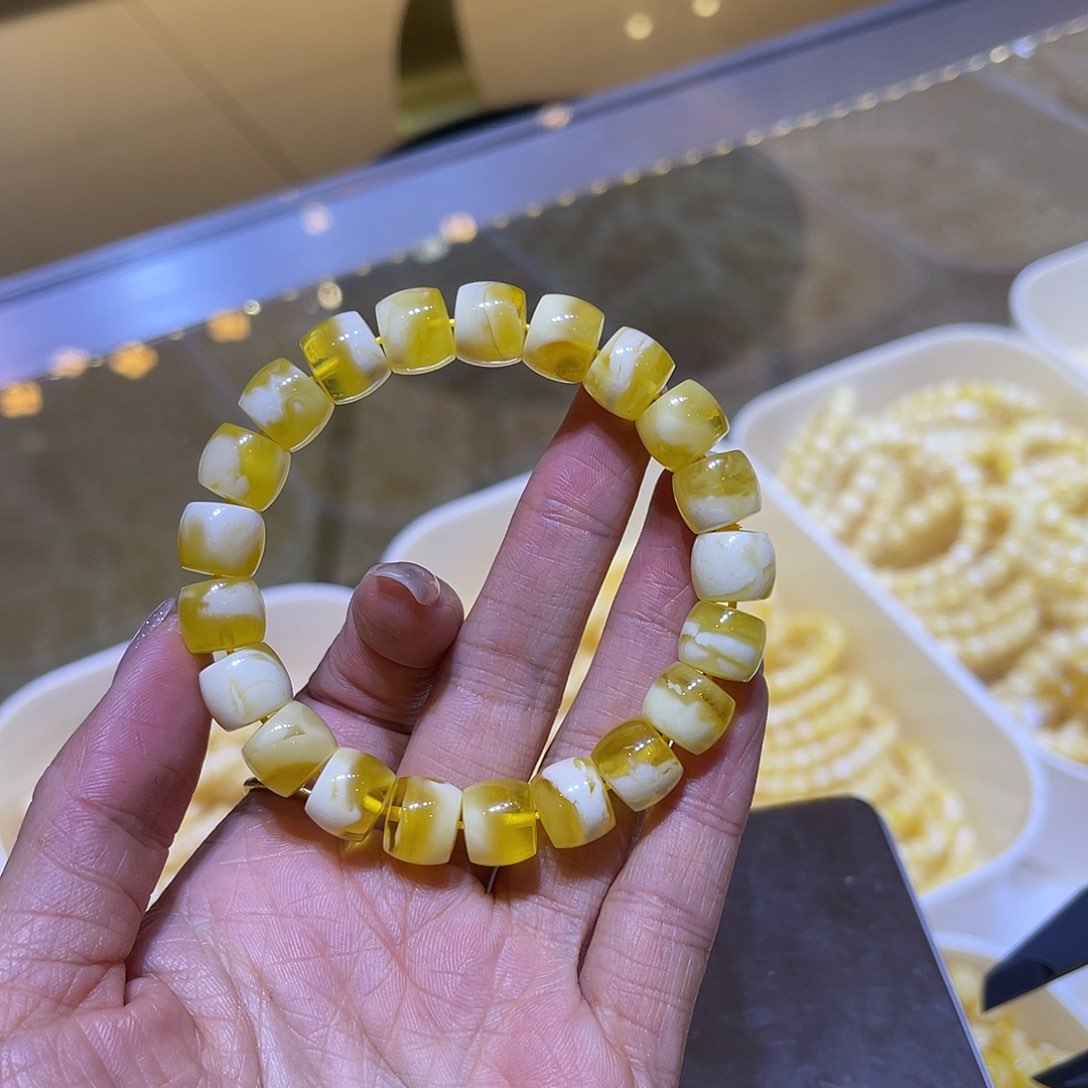 琥珀手链未镶嵌蜜蜡手串