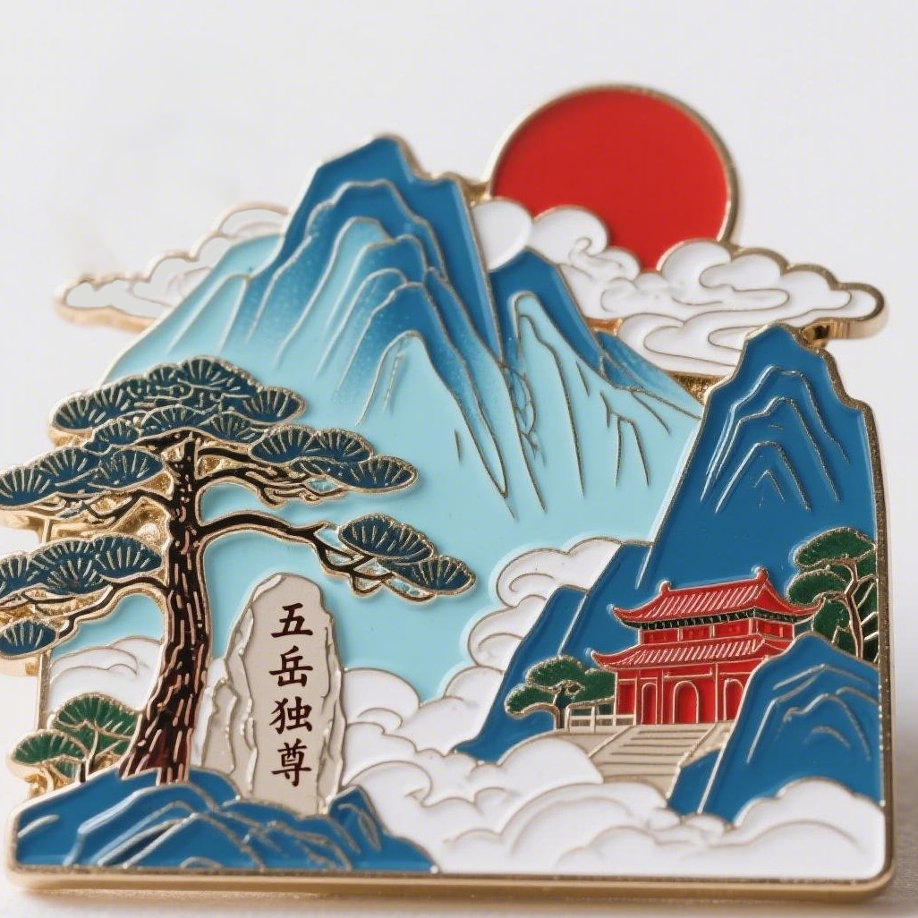 【山东泰山】五岳独尊金属冰箱贴旅游景点纪念品送朋友师伴手礼文创