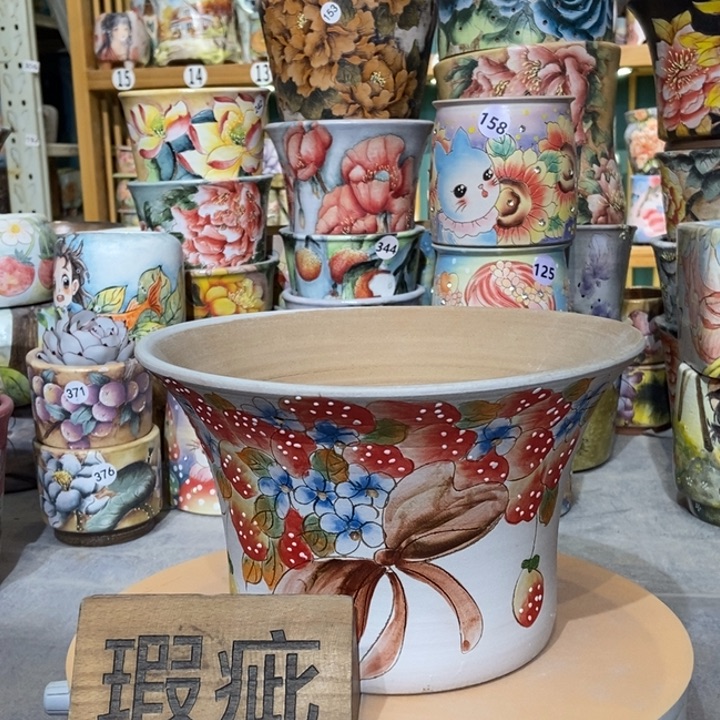 红陶景德镇艺术手绘作品