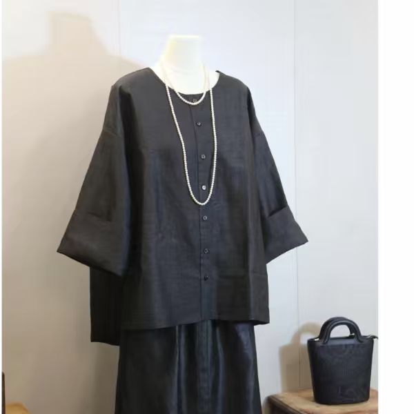 A编号【奥黛香云纱/桑蚕丝服饰直播扣号专用链接】新中式复古