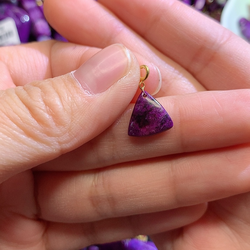 【闪购商品】苏纪石（舒俱来）吊坠18K金镶嵌