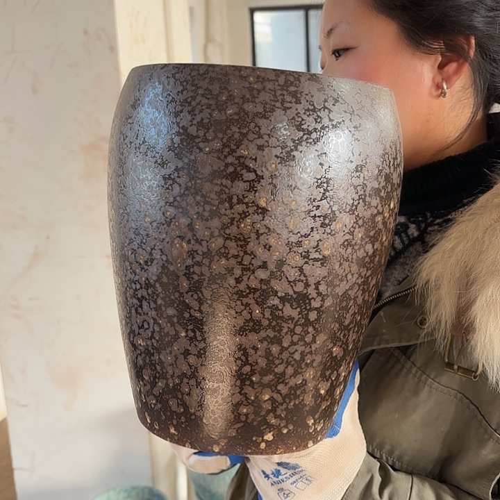 瑕疵高30口20花盆