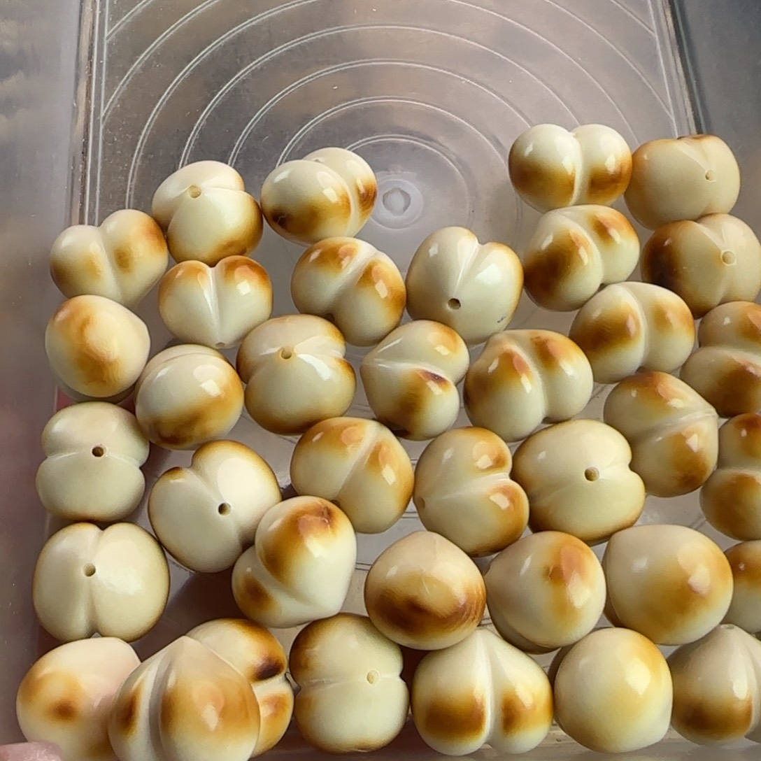 吊坠菩提根/象牙果微瑕牙果卡23轻炭烤光面屁桃5颗（2单宠1颗）