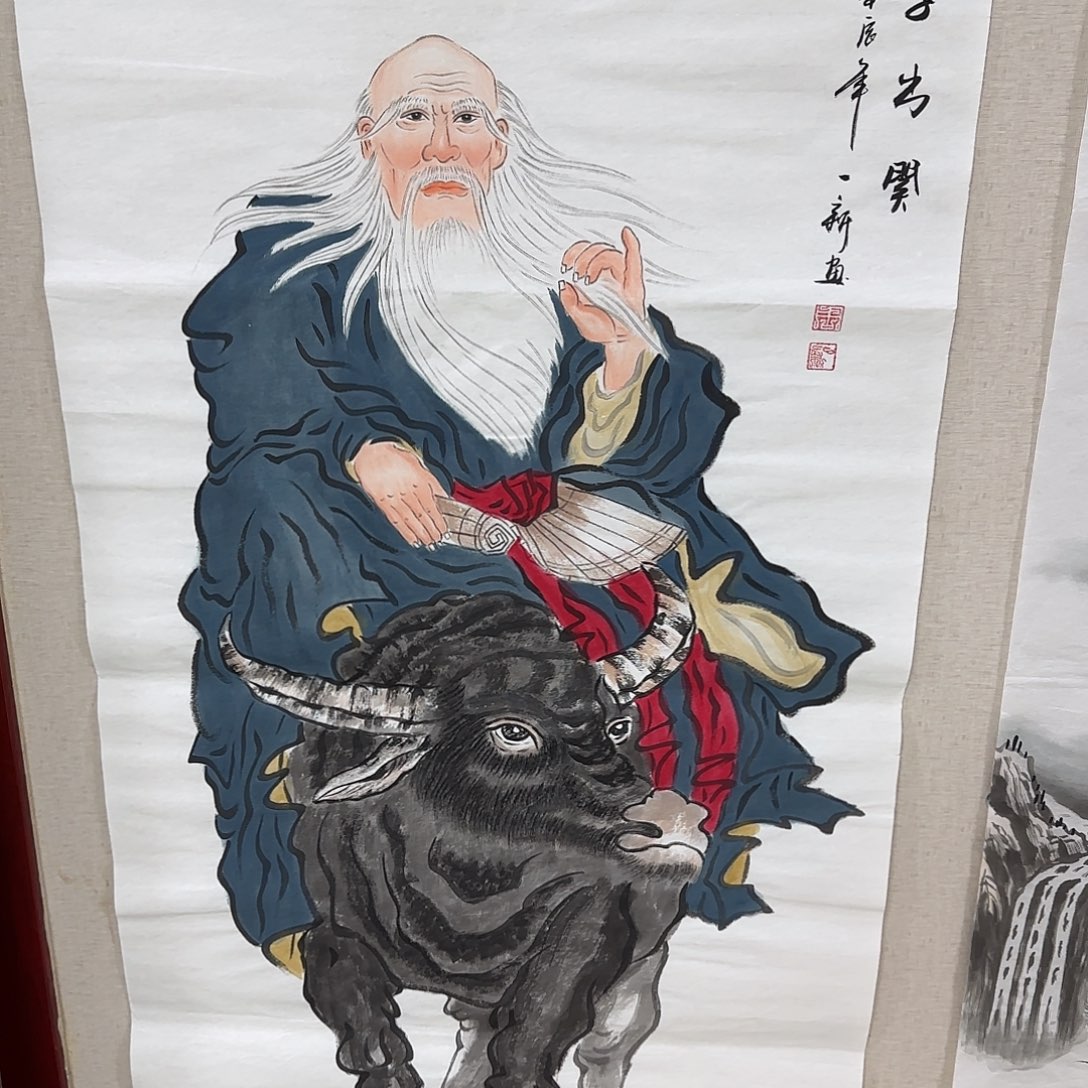 国画铃*钊尺寸70X138手绘作品 