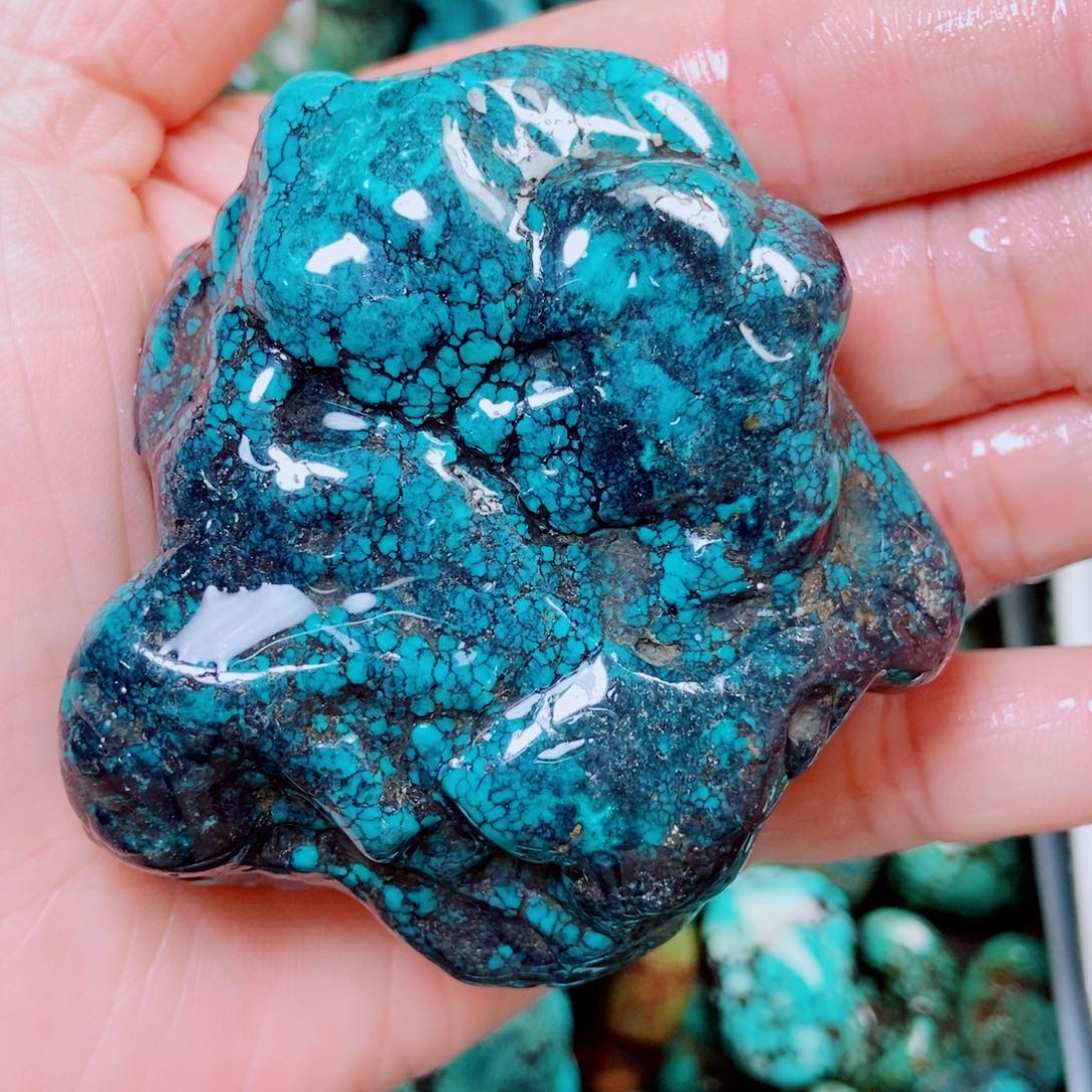 绿松石未镶嵌挂件