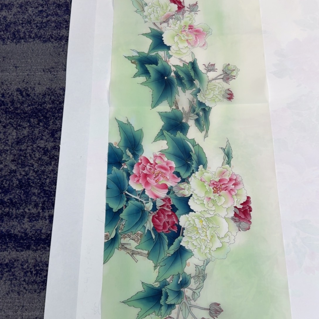 韩***晨国画国画作品山水花鸟