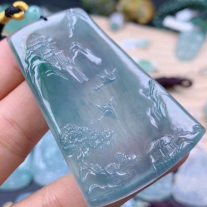 【闪购商品】翡翠颈饰未镶嵌N***e翡翠吊坠