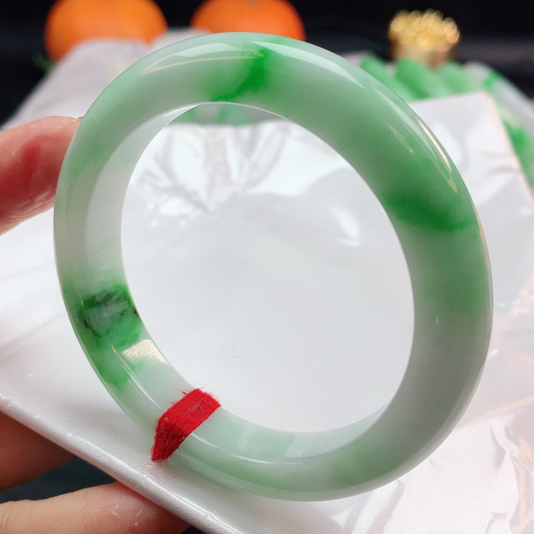 翡翠手镯未镶嵌1346正圈54