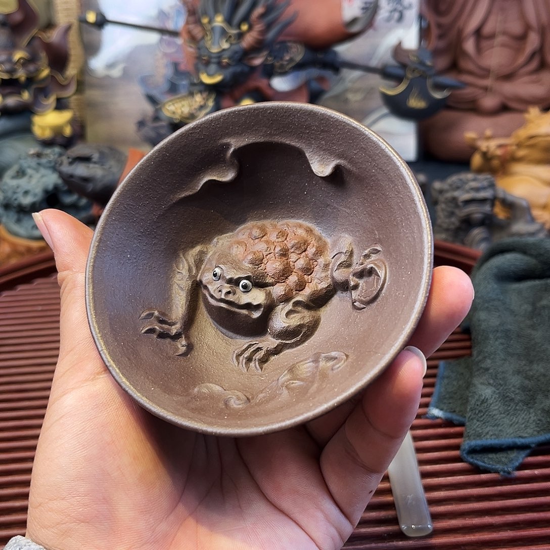 茶杯紫砂高端紫砂茶宠