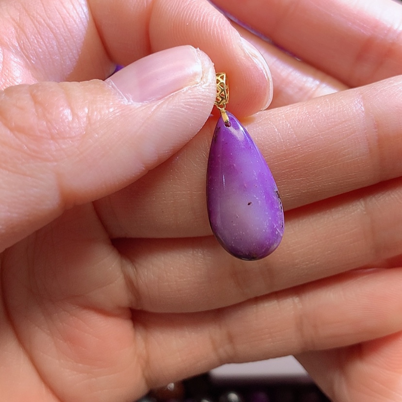 【闪购商品】苏纪石（舒俱来）吊坠18K金镶嵌