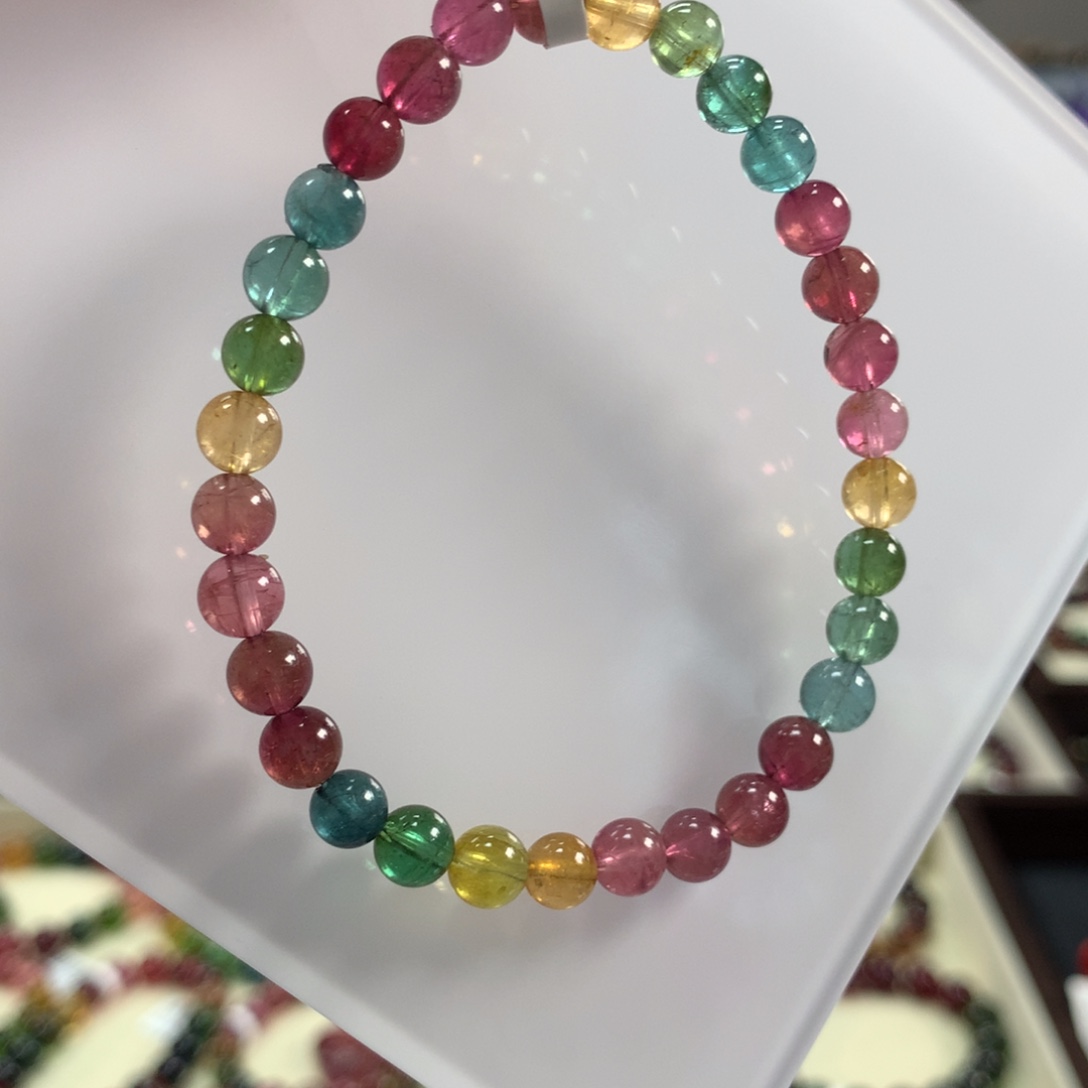 碧玺手链未镶嵌5.6毫米左右