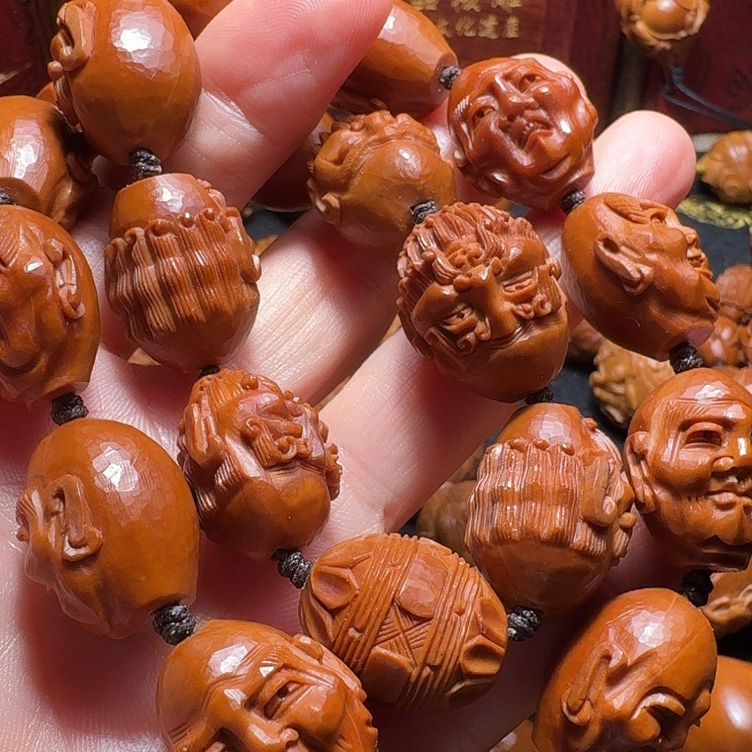 手串/手链橄榄核橄榄核雕十八罗汉