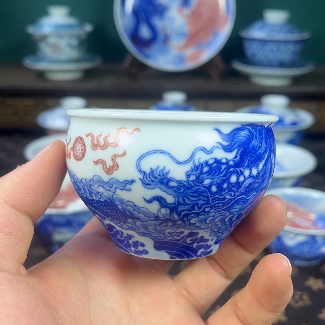 瓷片自成堂景德镇手工手绘