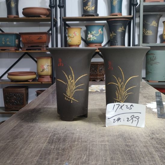 紫砂花盆库存尾货清仓