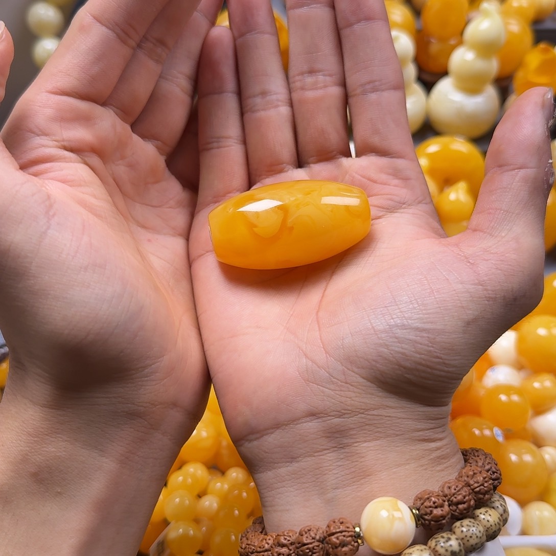 蜜蜡珠宝奇石未镶嵌桶珠