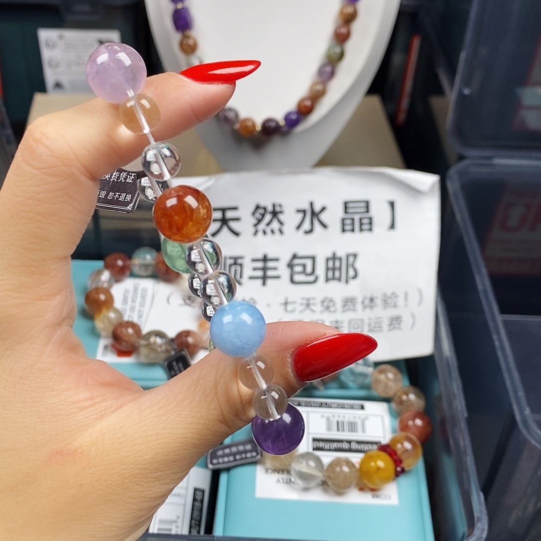 银S925镶嵌水晶手链